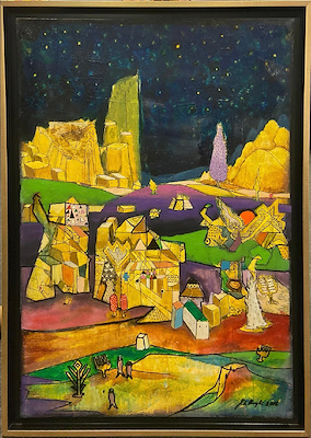 Efe Kasaplar imzalı tablo — Yağlı Boya, 100×70 cm, 22.500 TL müzayede satışı