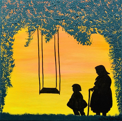 Gülizar Üzümcü imzalı tablo — Yağlı Boya, 30×30 cm, 1.000 TL müzayede satışı