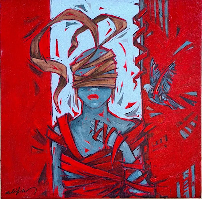 Elifhan Sezer imzalı tablo — Yağlı Boya, 30×30 cm, 2.750 TL müzayede satışı