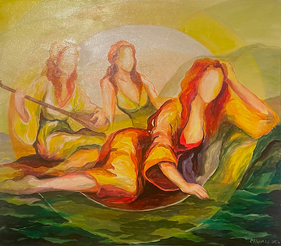 Eflatun Lale Şen imzalı tablo — Yağlı Boya, 70×80 cm, 8.500 TL müzayede satışı