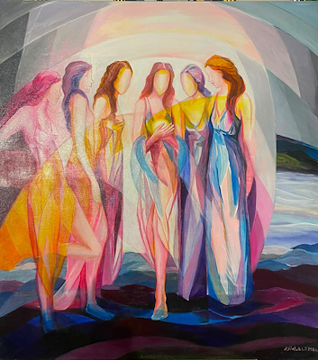 Eflatun Lale Şen imzalı tablo — Yağlı Boya, 100×90 cm, 15.000 TL müzayede satışı