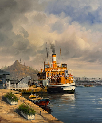 Murat Ersin imzalı tablo — Yağlı Boya, 70×60 cm, 17.000 TL müzayede satışı