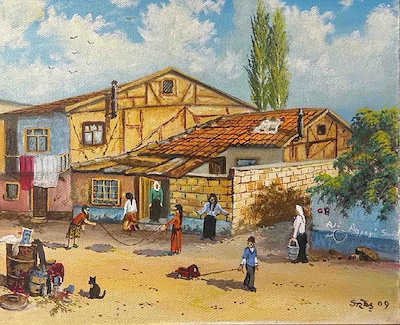Hüseyin Sartaş imzalı tablo — Yağlı Boya, 40×50 cm, 35.000 TL müzayede satışı