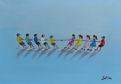 Su Ahbe imzalı tablo — Yağlı Boya, 50×35 cm, 2.000 TL müzayede satışı