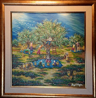 Hayal İrtegün imzalı tablo — Yağlı Boya, 30×30 cm, 15.000 TL müzayede satışı