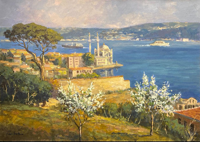 Türker Güneşoğlu imzalı tablo — Yağlı Boya, 50×70 cm, 18.000 TL müzayede satışı