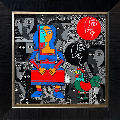 Veysi Tapancı imzalı tablo — Yağlı Boya, 40×40 cm, 8.500 TL müzayede satışı