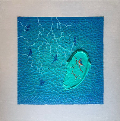 Gökçe Çiftçioğlu imzalı tablo — Akrilik Boya, 35×35 cm, 8.000 TL müzayede satışı