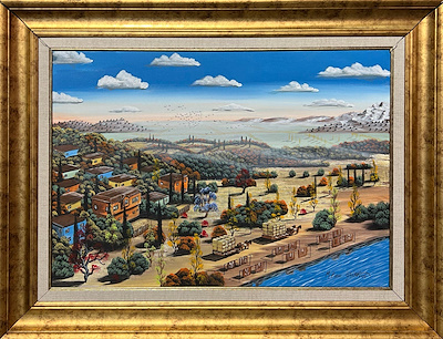 Recai Öztürk imzalı tablo — Yağlı Boya, 50×70 cm, 31.000 TL müzayede satışı