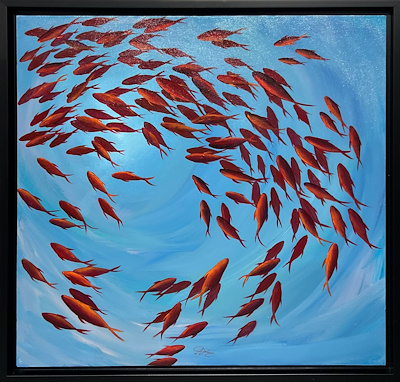 Aslı Aşkar imzalı tablo — Yağlı Boya, 60×60 cm, 7.500 TL müzayede satışı