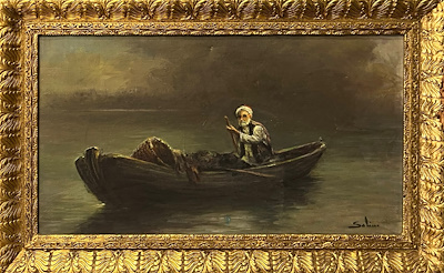Salim Özüdoğru imzalı tablo — Yağlı Boya, 40×70 cm, 43.000 TL müzayede satışı