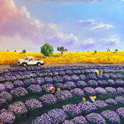 Fikret Dadaloğlu imzalı tablo — Yağlı Boya, 40×40 cm, 26.000 TL müzayede satışı