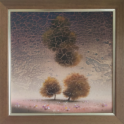 Ekrem Kahraman imzalı tablo — Yağlı Boya, 30×30 cm, 15.000 TL müzayede satışı