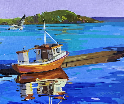 Gökhan Baytar imzalı tablo — Akrilik Boya, 25×30 cm, 3.000 TL müzayede satışı