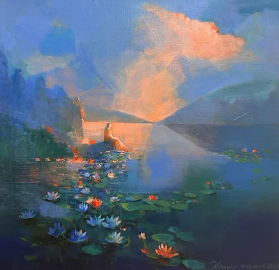 Hüseyin Yıldırım imzalı tablo — Akrilik Boya, 50×50 cm, 20.000 TL müzayede satışı