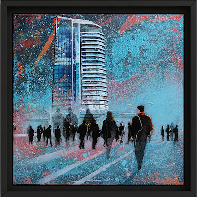 Erdem Koç imzalı tablo — Akrilik Boya, 30×30 cm, 7.000 TL müzayede satışı