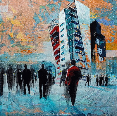 Erdem Koç imzalı tablo — Akrilik Boya, 30×30 cm, 7.000 TL müzayede satışı