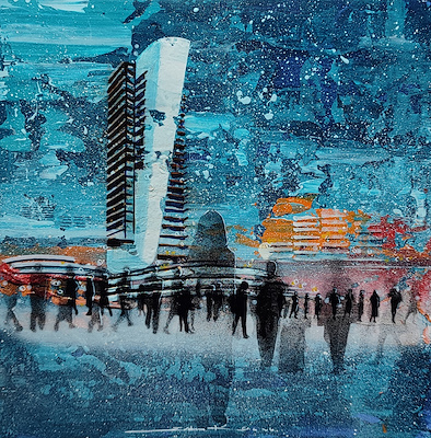 Erdem Koç imzalı tablo — Akrilik Boya, 30×30 cm, 7.000 TL müzayede satışı