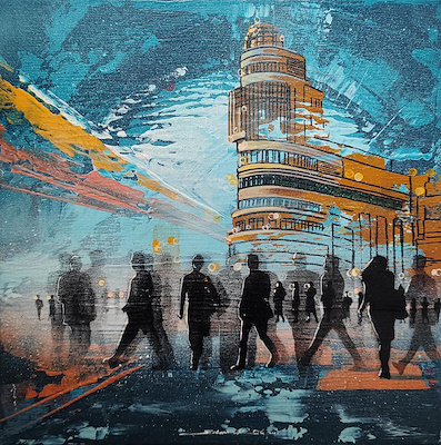 Erdem Koç imzalı tablo — Akrilik Boya, 30×30 cm, 5.000 TL müzayede satışı