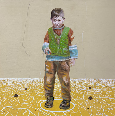 Fatih Sağlam imzalı tablo — Yağlı Boya, 30×30 cm, 14.500 TL müzayede satışı