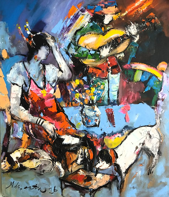 Alp Bartu imzalı tablo — 60×50 cm, 45.000 TL müzayede satışı
