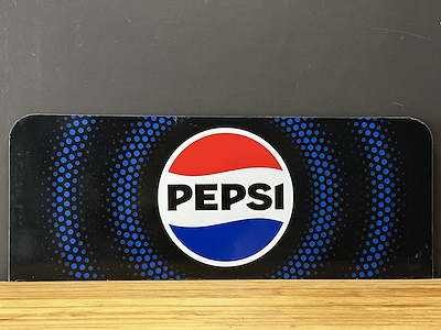 Vintage Pepsi Cola Çift Taraflı Ahşap Tabela: 80'lerin İkonik