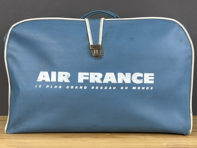 AIR FRANCE 布製トランク Air France Vintage Kabin Çantası – 1960'ların Nadir ve