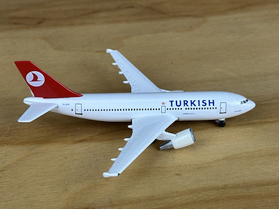 Herpa Wings Turkish Airlines Airbus A310-300 - Dalaman Diecast