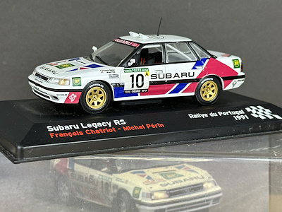 Portekiz Rallisi 1991 Subaru Legacy RS Die-cast Model Araba - 1:43