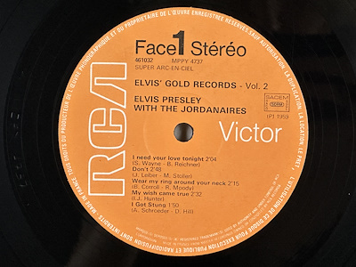 Elvis' Gold Records Volume 2 - Elvis Presley - LP-Dunundunyasi.com