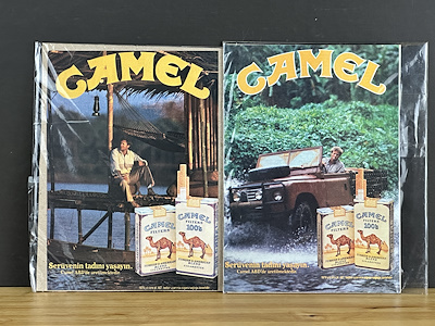 Camel Filters 100's Türkçe 1979 Macera Kampanyası İkili Set