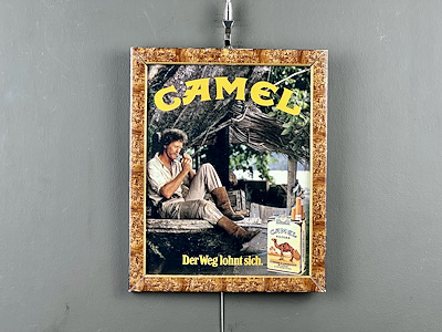 Camel'in 1984 Tarihli Efsanevi Alman Dergi Reklamı - 33x24 cm