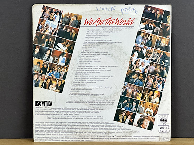 We are the World - Michael Jackson, l. Richie - 1985 - Single