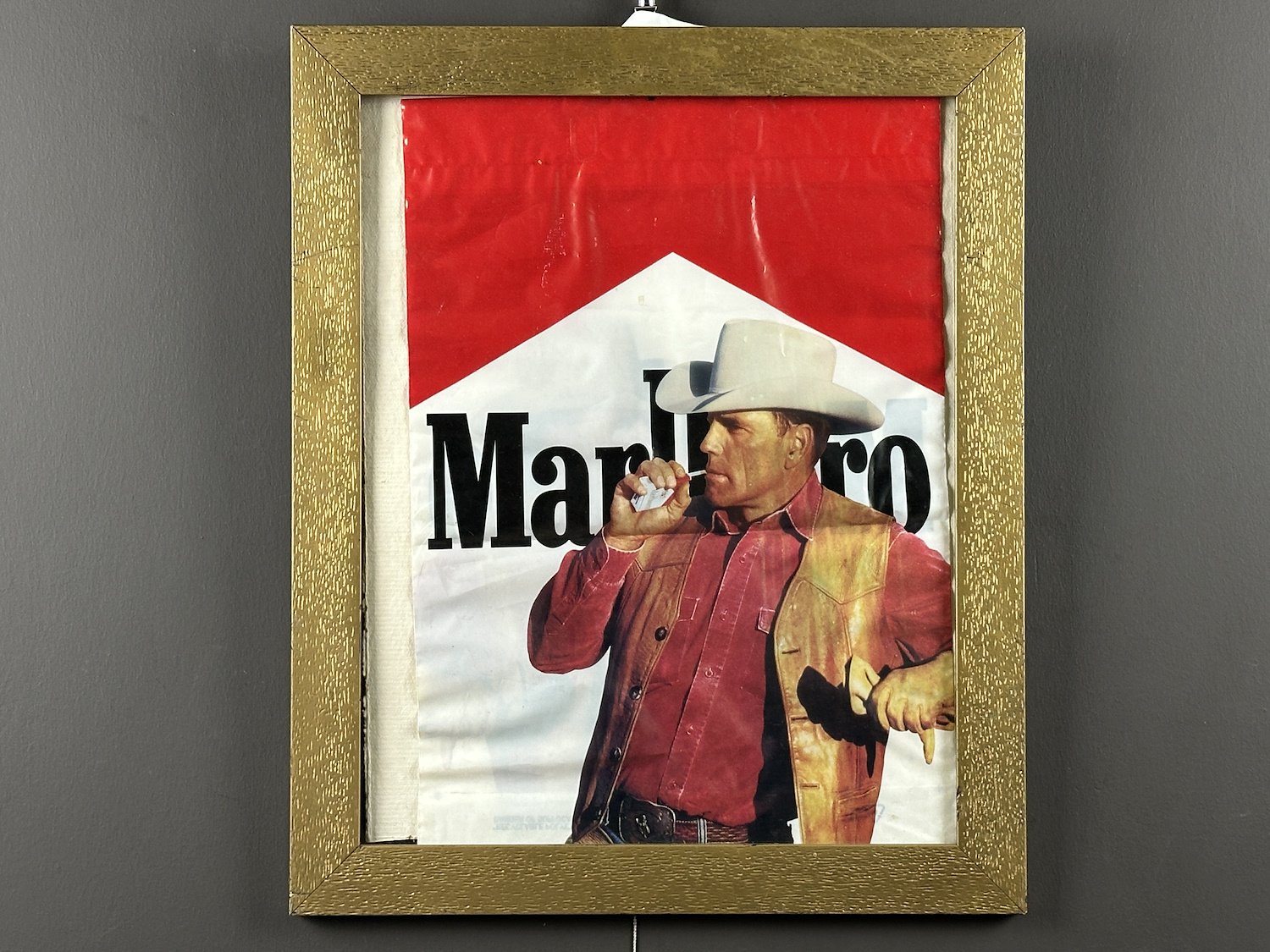 【当時物】1980s Marlboro大判両面印刷（50×70cm） Marlboro Man Reklam Afişi - İkonik Kovboy Görseli - Dönem Ofset コレクション