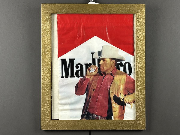 【当時物】1980s Marlboro大判両面印刷（50×70cm） Marlboro Man Reklam Afişi - İkonik Kovboy Görseli - Dönem Ofset