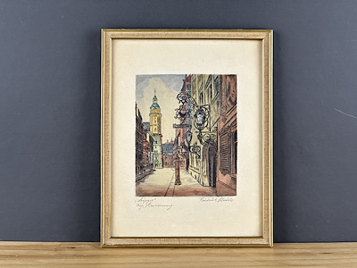 Friedrich Schick imzalı tablo — 17×14 cm, 900 TL müzayede satışı