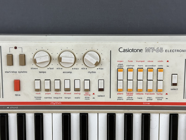 Vintage Casio MT-65 - 1983-Dunundunyasi.com - Casio MT-65, ünlü