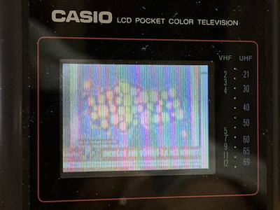 Casio TV-410 LCD Pocket Color Television – Japon Üretim - 13x8x3