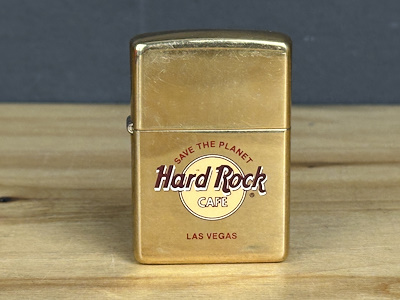 Zippo Classic Solid Brass – Hard Rock Cafe Las Vegas 1999 Tarih