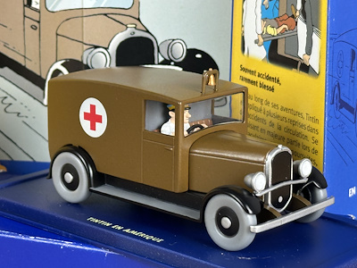 TinTin ミニカー　1/43 L ambulance de Chicago Editions Atlas En Voiture Tintin – L'ambulance de Chicago 1:43 Die
