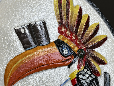 Guinness'in İkonik Tukanı: Big Chief Toucan Kabartmalı Döküm