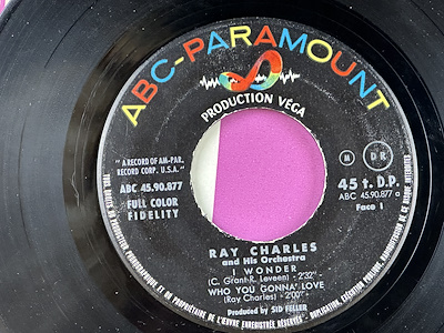 Ray Charles'ın Unutulmaz Sesi: I Wonder - 1960 - SINGLE