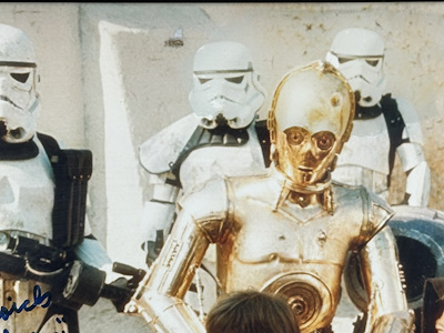 Lucasfilm Star Wars: A New Hope Imzalı Set Fotoğrafı – Mos Eisley