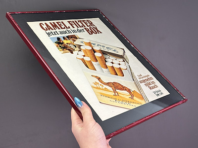 Camel Filter Şimdi Kutusunda: 1972 Camel Filter Box Çerçeveli