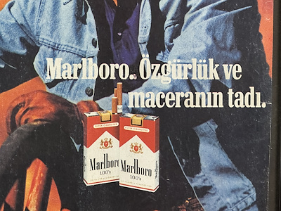 Özgürlük ve Maceranın Tadı: 1986 Marlboro Çerçeveli Orijinal Dergi