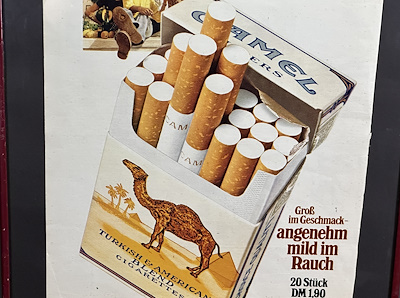 Camel Filter Şimdi Kutusunda: 1972 Camel Filter Box Çerçeveli