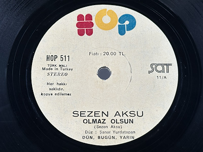 Sezen Aksu - Olmaz Olsun / Seni Gidi Vurdumduymaz - 1976 Türkiye