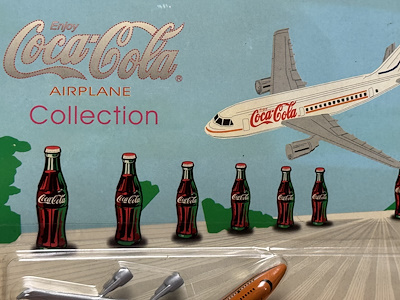 Coca-Cola Airplane Collection Serisi: Orijinal Blister Ambalajında