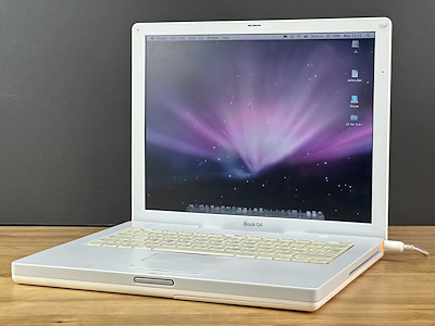 Apple iBook G4 İkonik Beyaz Tasarımlı Koleksiyonluk Dizüstü