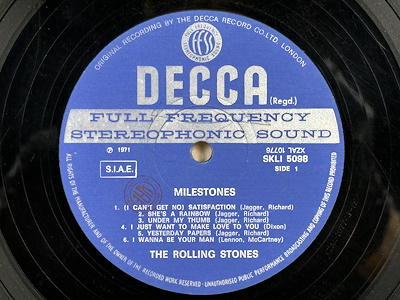 The Rolling Stones - Milestones - 1971 İtalya - LP-Dunundunyasi